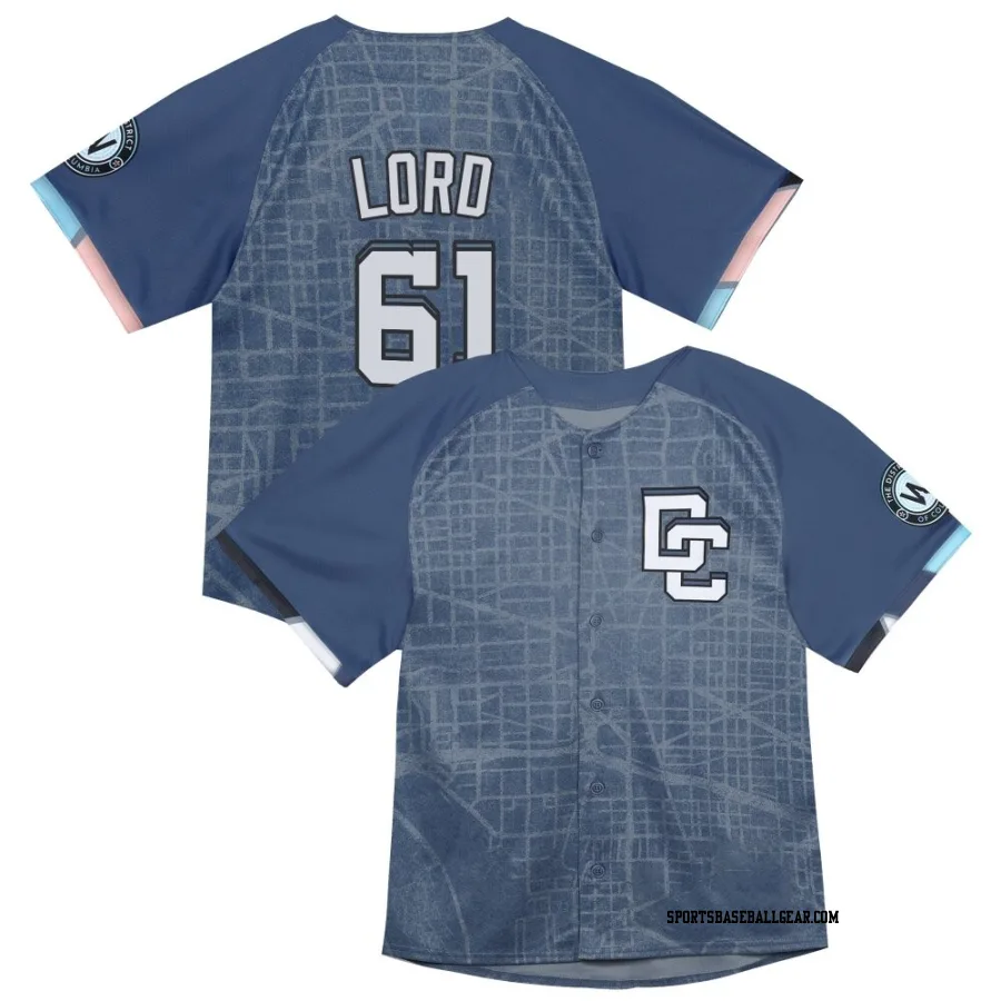 Brad Lord Men's Washington Nationals Blue Limited Infant 2025 City Connect Jersey