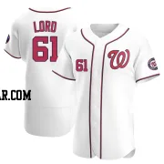 Brad Lord Men's Washington Nationals White Authentic Home Jersey