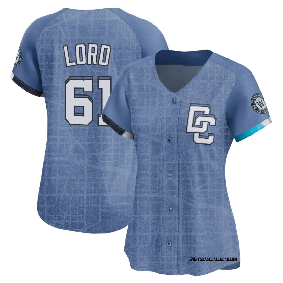 Brad Lord Women's Washington Nationals Blue Limited 2025 City Connect Jersey
