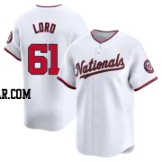 Brad Lord Youth Washington Nationals White Limited Home Jersey