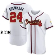 Braden Shewmake Men's Atlanta Braves Gold Authentic White 2022 Program Jersey
