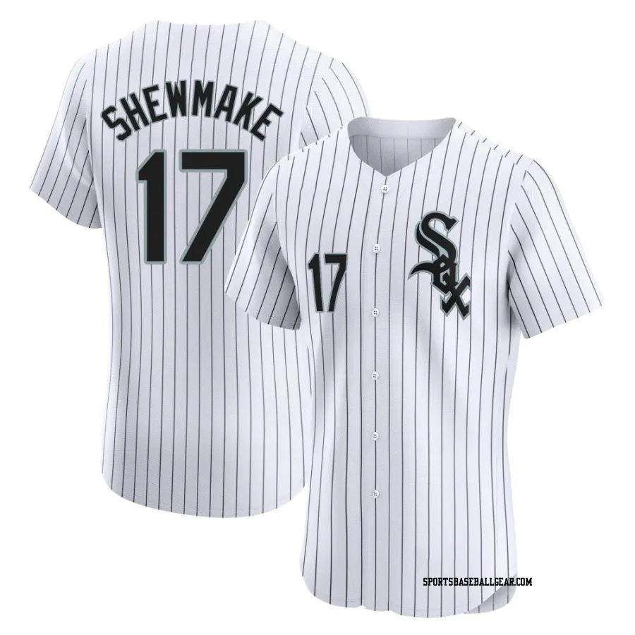 Braden Shewmake Men's Chicago White Sox White Elite Home Jersey