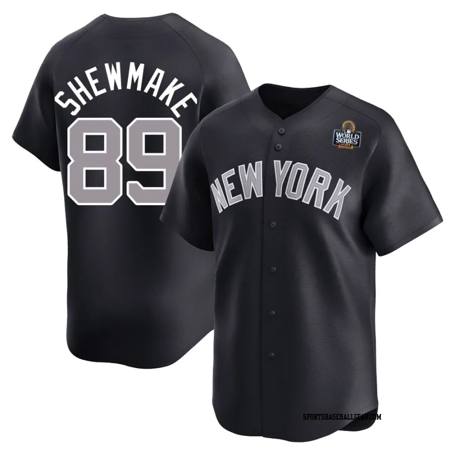 Braden Shewmake Men's New York Yankees Navy Limited Alternate 2024 World Series Jersey