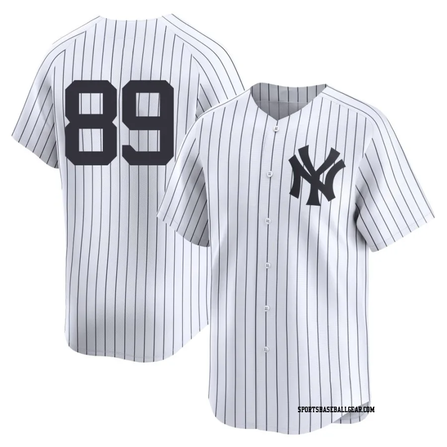 Braden Shewmake Men's New York Yankees White Limited Yankee Home 2nd Jersey