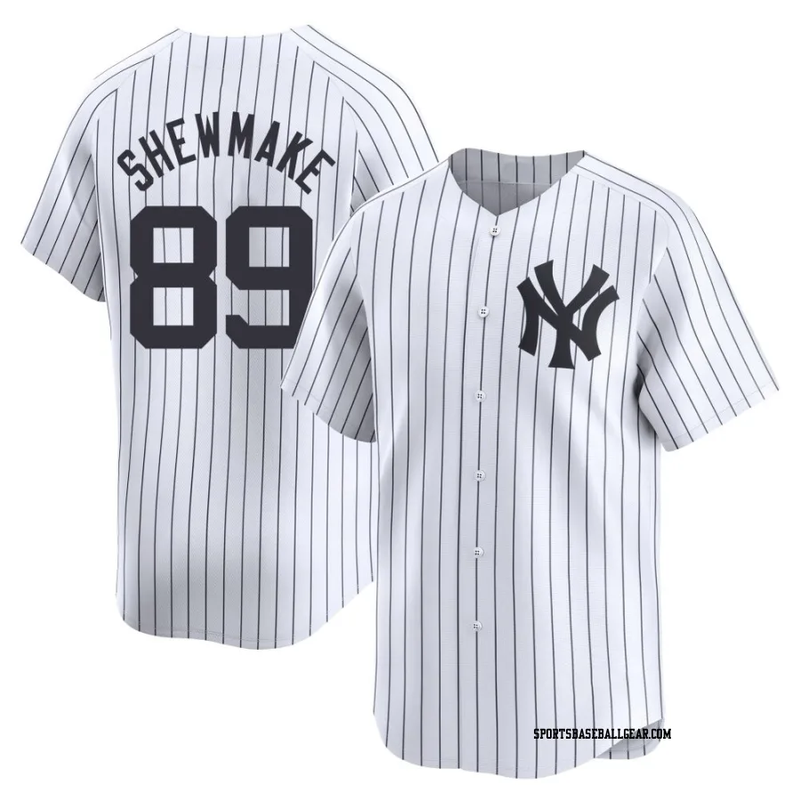 Braden Shewmake Men's New York Yankees White Limited Yankee Home Jersey