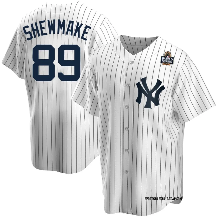 Braden Shewmake Men's New York Yankees White Replica Home 2024 World Series Jersey