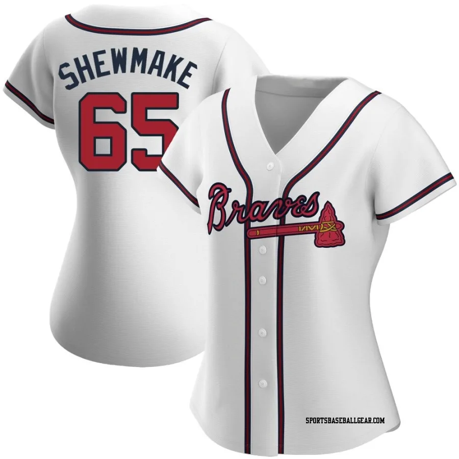 Braden Shewmake Women's Atlanta Braves White Replica Home Jersey