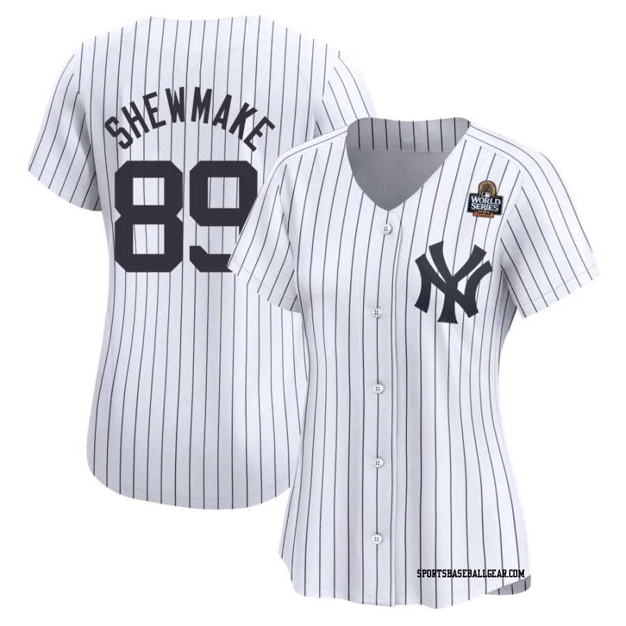 Braden Shewmake Women's New York Yankees White Limited Yankee Home 2024 World Series Jersey