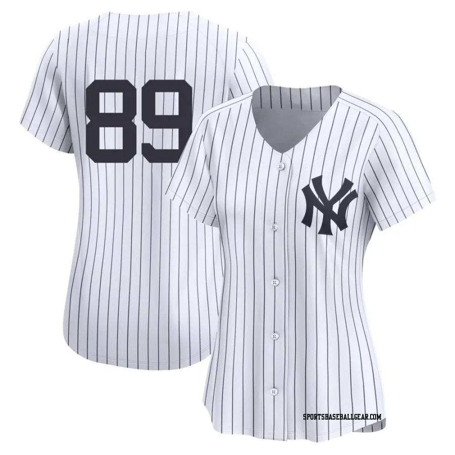 Braden Shewmake Women's New York Yankees White Limited Yankee Home 2nd Jersey
