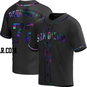 Bradgley Rodriguez Men's San Diego Padres Black Holographic Replica Alternate Jersey