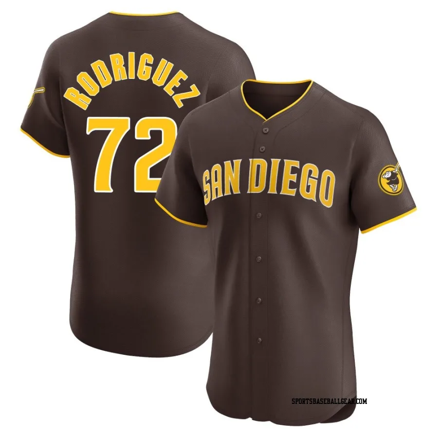 Bradgley Rodriguez Men's San Diego Padres Brown Elite Road Vapor Premier Jersey
