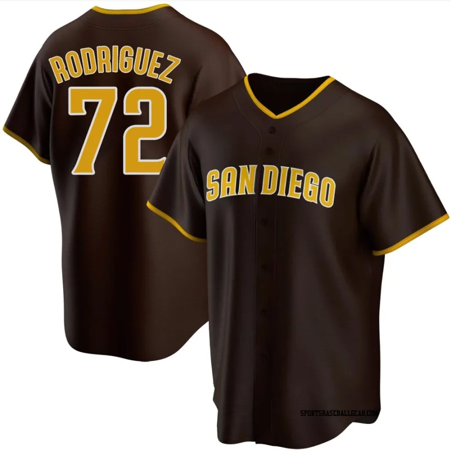Bradgley Rodriguez Men's San Diego Padres Brown Replica Road Jersey