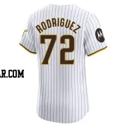 Bradgley Rodriguez Men's San Diego Padres White Elite Home Patch Jersey