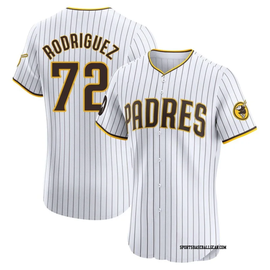 Bradgley Rodriguez Men's San Diego Padres White Elite Home Patch Jersey