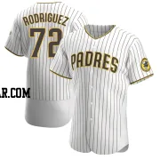 Bradgley Rodriguez Men's San Diego Padres White/Brown Authentic Home Jersey