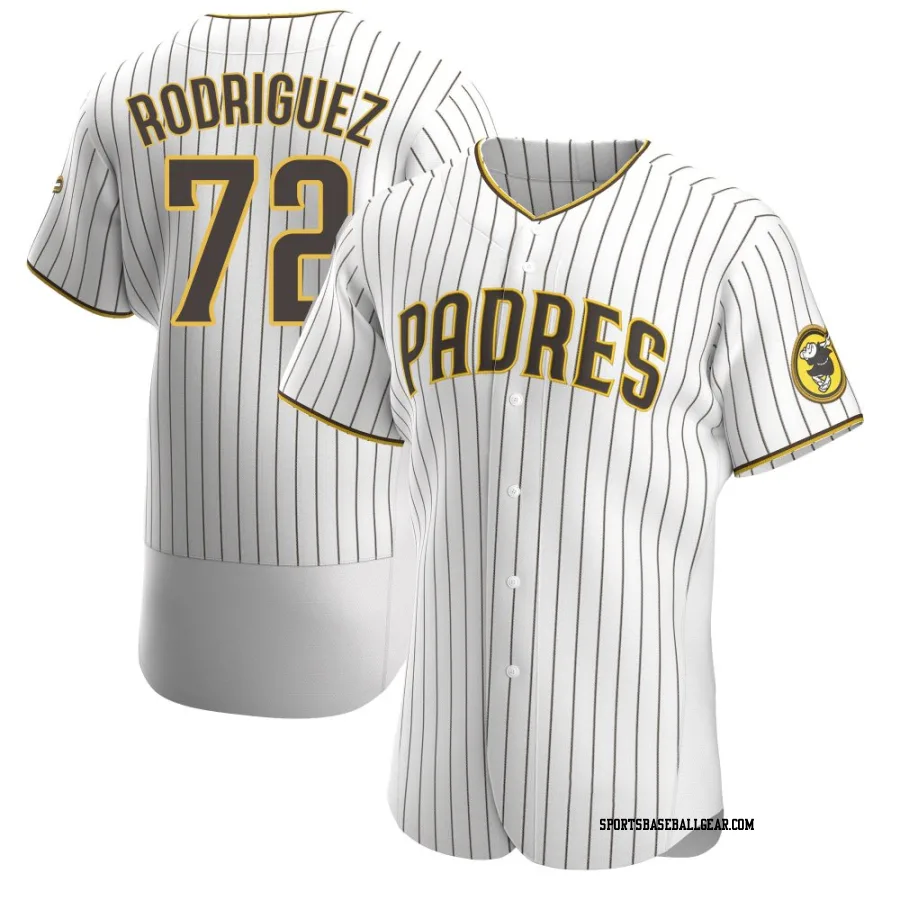 Bradgley Rodriguez Men's San Diego Padres White/Brown Authentic Home Jersey