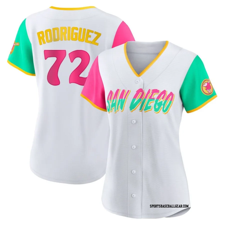 Bradgley Rodriguez Women's San Diego Padres White Authentic 2022 City Connect Jersey