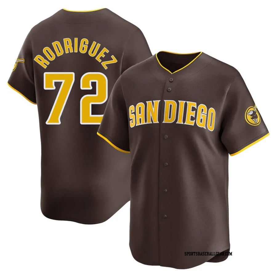 Bradgley Rodriguez Youth San Diego Padres Brown Limited Away Jersey