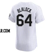 Bradley Blalock Men's Colorado Rockies White Elite Home Jersey