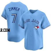 Bradley Zimmer Men's Toronto Blue Jays Blue Limited Powder Alternate Jersey
