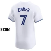 Bradley Zimmer Men's Toronto Blue Jays White Elite Home Jersey