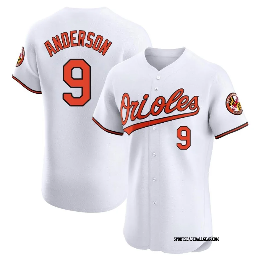 Brady Anderson Men's Baltimore Orioles White Elite Home Jersey