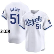 Brady Singer Youth Kansas City Royals White Limited Home Jersey