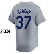 Brandon Beachy Men's Los Angeles Dodgers Gray Limited Away Jersey