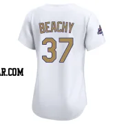 Brandon Beachy Women's Los Angeles Dodgers Gold Limited White 2025 Collection Jersey