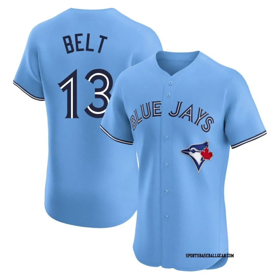 Brandon Belt Men's Toronto Blue Jays Blue Elite Powder Alternate Jersey