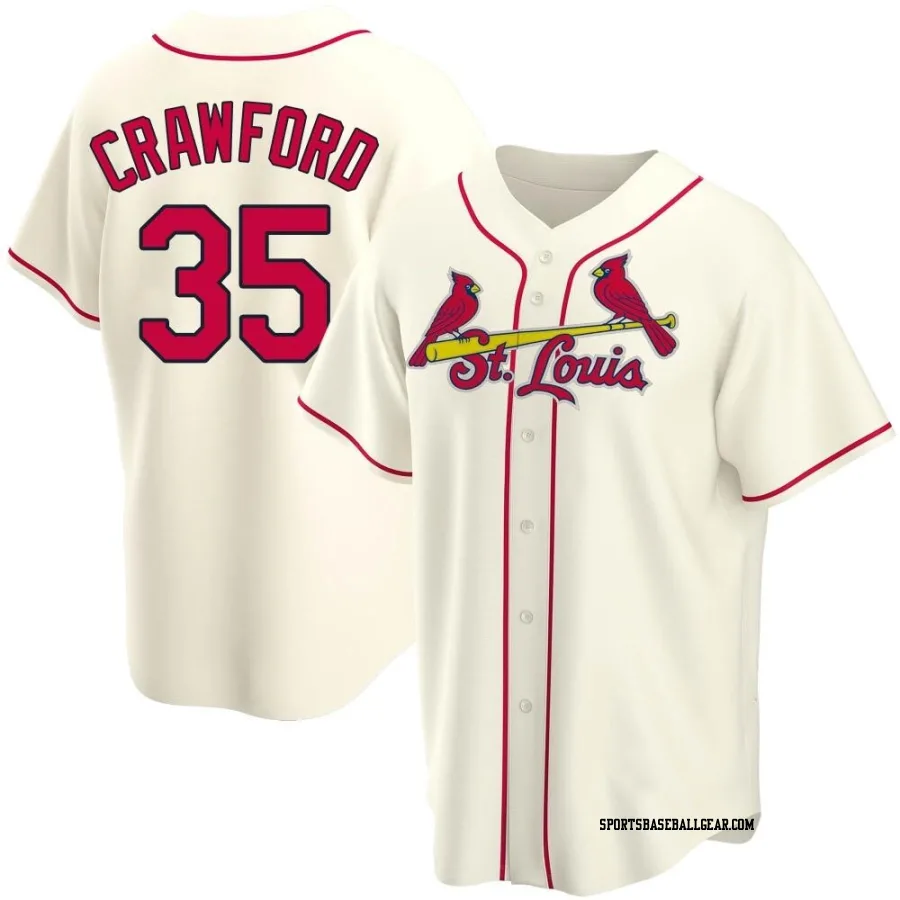 Brandon Crawford Men's St. Louis Cardinals Cream Replica Alternate Jersey