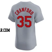 Brandon Crawford Men's St. Louis Cardinals Gray Elite Road Jersey