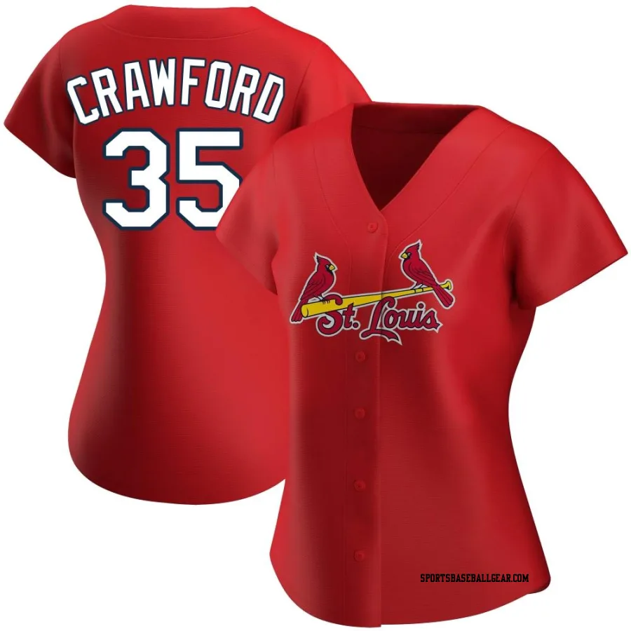 Brandon Crawford Women's St. Louis Cardinals Red Replica Alternate Jersey