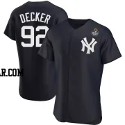 Brandon Decker Men's New York Yankees Navy Authentic Alternate 2024 World Series Jersey