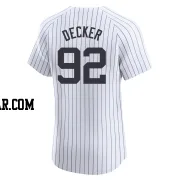 Brandon Decker Men's New York Yankees White Elite Home 2024 World Series Jersey