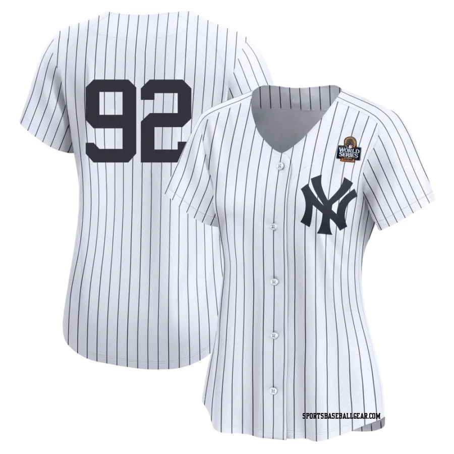 Brandon Decker Women's New York Yankees White Limited Yankee Home 2nd 2024 World Series Jersey