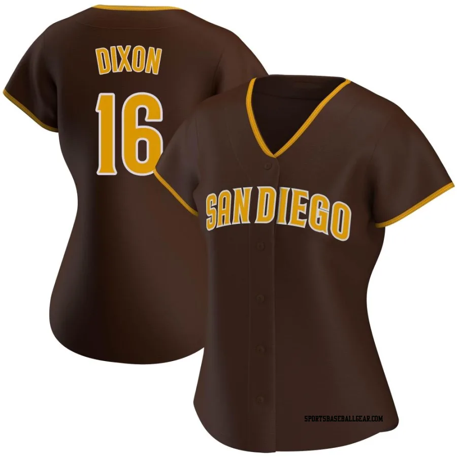 Brandon Dixon Women's San Diego Padres Brown Authentic Road Jersey