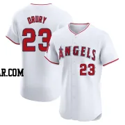Brandon Drury Men's Los Angeles Angels White Elite Home Jersey