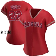 Brandon Drury Women's Los Angeles Angels Red Authentic Alternate Jersey