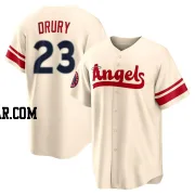 Brandon Drury Youth Los Angeles Angels Cream Replica 2022 City Connect Jersey