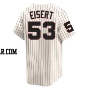 Brandon Eisert Men's Chicago White Sox Cream Limited Throwback Cooperstown Jersey