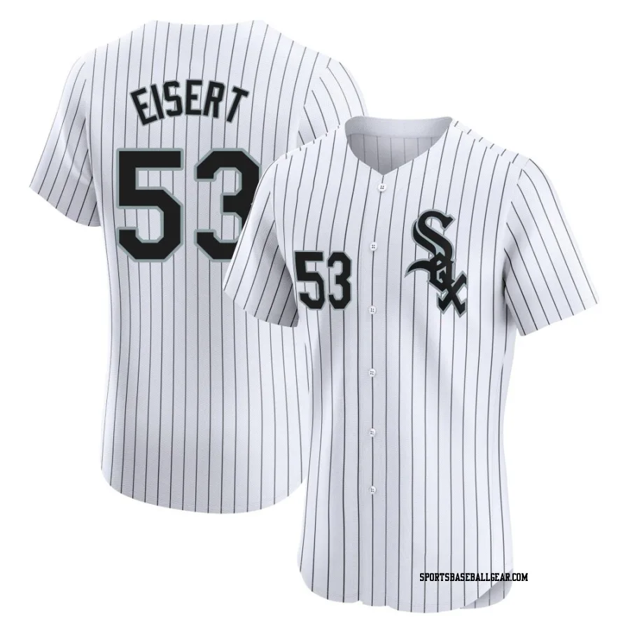 Brandon Eisert Men's Chicago White Sox White Elite Home Jersey