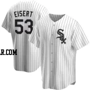 Brandon Eisert Men's Chicago White Sox White Replica Home Jersey
