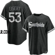 Brandon Eisert Youth Chicago White Sox Black Replica 2021 City Connect Jersey