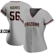 Brandon Hughes Women's Arizona Diamondbacks Gray Authentic Road Jersey