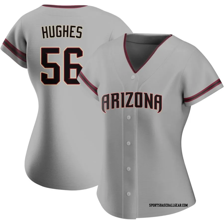 Brandon Hughes Women's Arizona Diamondbacks Gray Replica Road Jersey