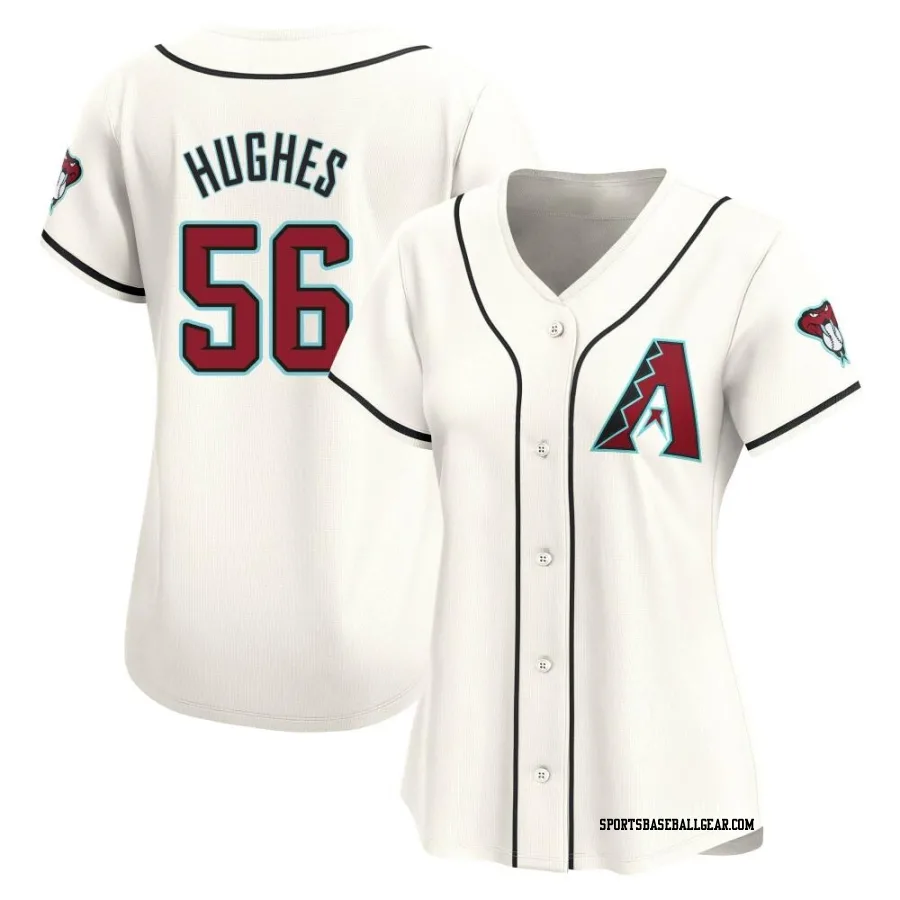 Brandon Hughes Women's Arizona Diamondbacks White Limited Home Jersey