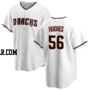 Brandon Hughes Youth Arizona Diamondbacks White Replica Home Jersey