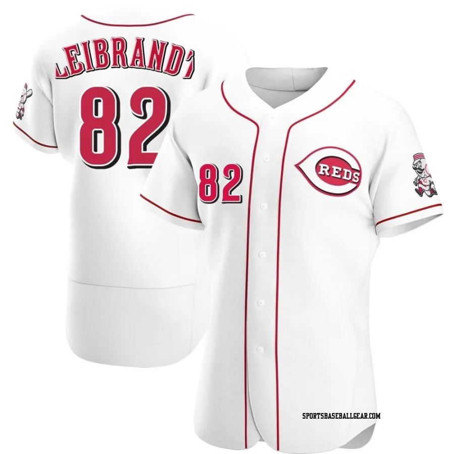 Brandon Leibrandt Men's Cincinnati Reds White Authentic Home Jersey
