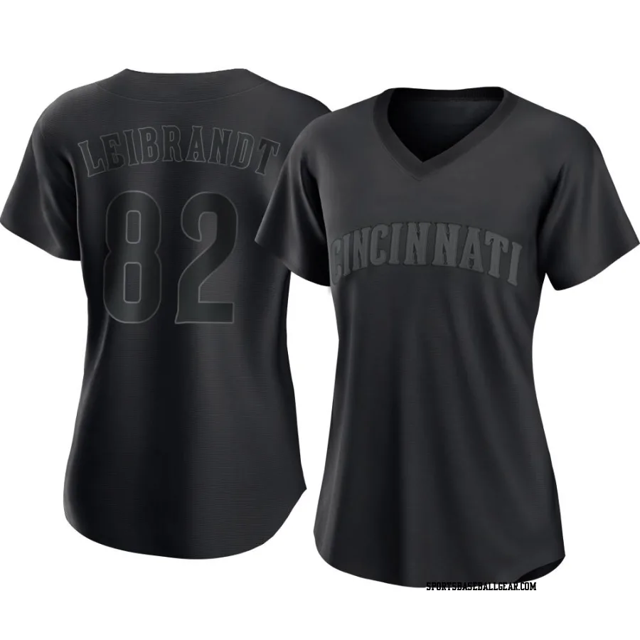 Brandon Leibrandt Women's Cincinnati Reds Black Replica Pitch Fashion Jersey